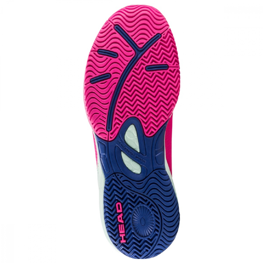 275132.PICKLEBALL-PIAQ HEAD Sprint 3.5 Junior  Pickleball  Shoes (Pink/Aqua) - Sole