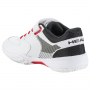275222.PADEL Head Kid's Sprint 3.0 Velcro Padel Shoes (White/Red) - Left