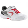 275222.PADEL Head Kid's Sprint 3.0 Velcro Padel Shoes (White/Red) - Right