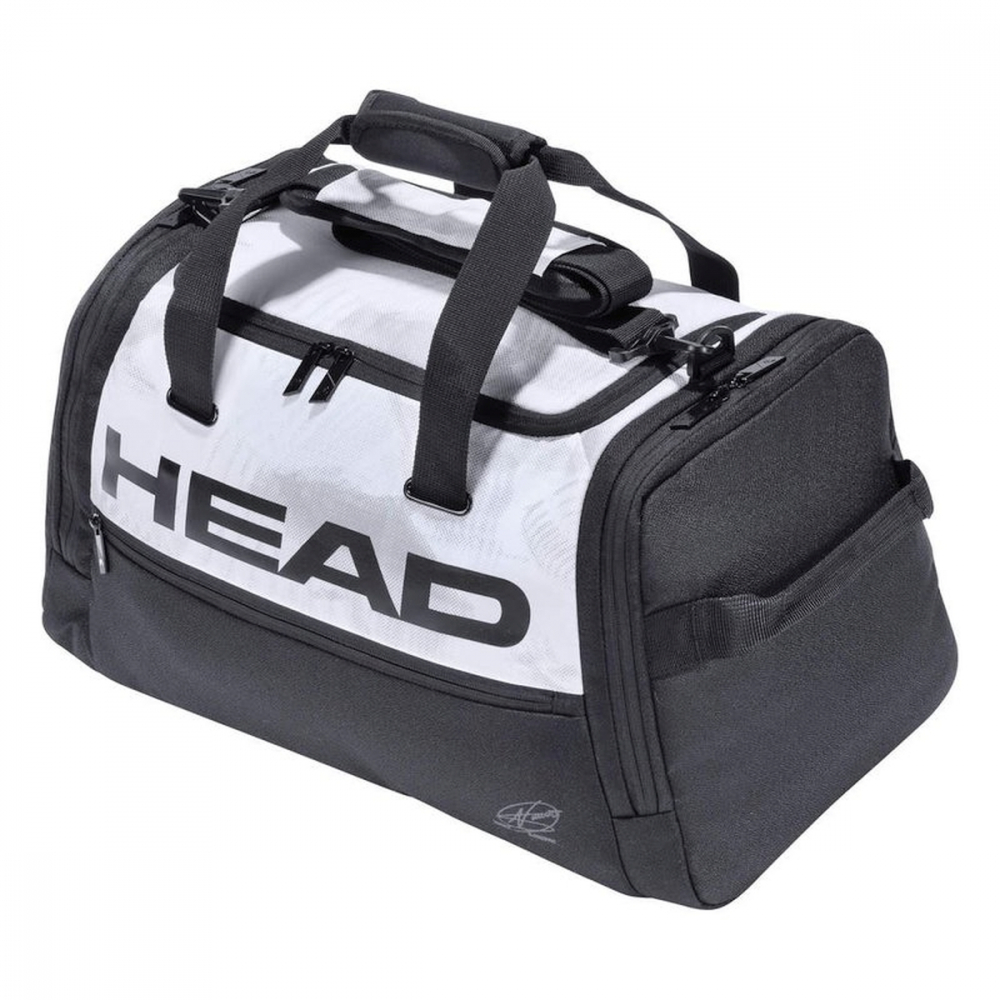 Head Djokovic Tennis Duffle Bag (White/Black)