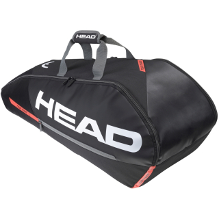 283482-BKOR Head Tour Team 6R Combi Tennis Bag (Black/Orange)