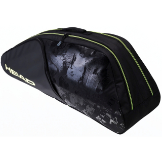 284131 Head Extreme Nite 6R Combi Tennis Bag (Black/Neon Yellow)