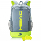 HEAD Core Tennis Backpack (Grey/Yellow) -