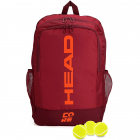 HEAD Core Tennis Backpack (Red/Dark Red) -