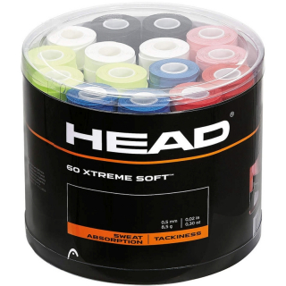 285425-MX Head XtremeSoft Tennis Racquet Overgrip 60 Pack (Assorted)