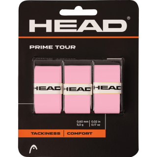 285621-PK Head Prime Tour Tennis Racquet Overgrip 3 pack (Pink)