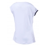 Babolat Girl's Performance Cap Sleeve Tennis Top (White/Silver)