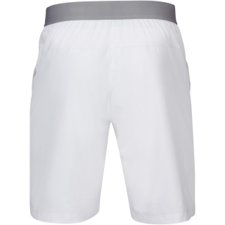 Babolat Men's Compete Tennis XLong Shorts w/ 9 Inch Inseam & Performance Polyester (White/White)