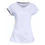 Babolat Women's Performance Cap Sleeve Tennis Top (White/Silver)