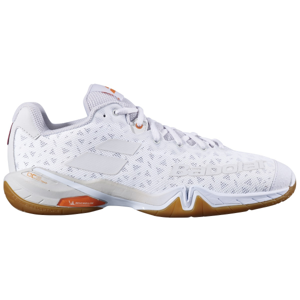 Babolat Men's Shadow Tour Indoor Tennis Shoes (White/Grey)