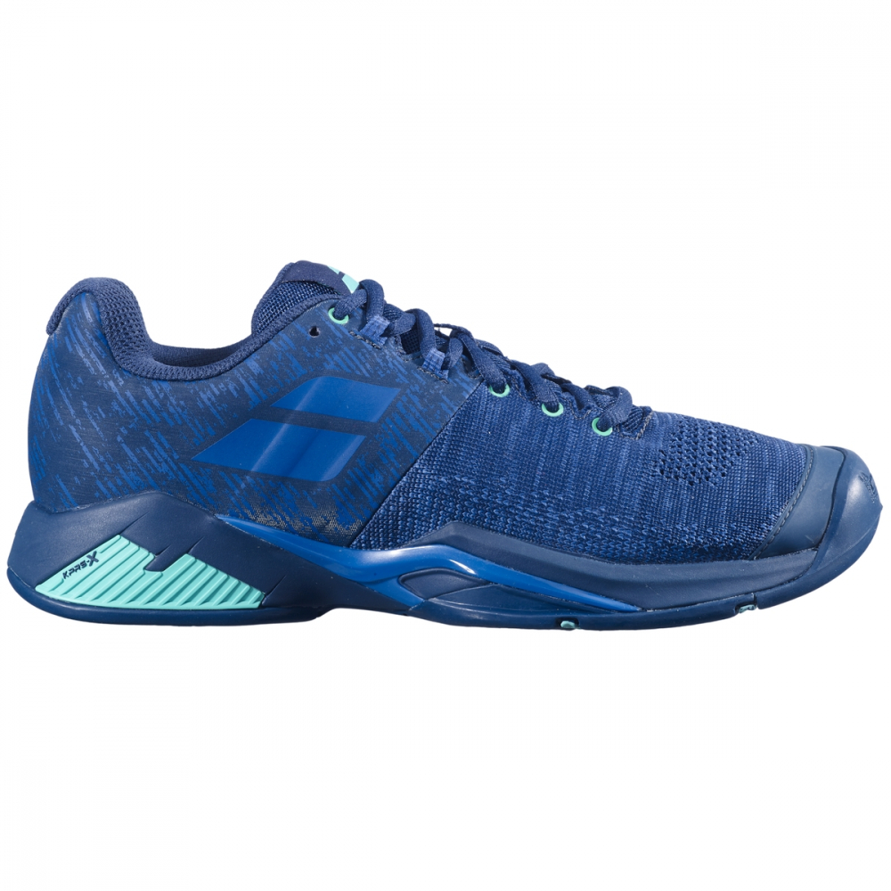30F21442-4090 Babolat Men's Propulse Blast All Court Tennis Shoes (Dark Blue/Viridian Green)