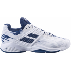 Babolat Men’s Propulse Fury All Court Tennis Shoes (White/Estate Blue) -