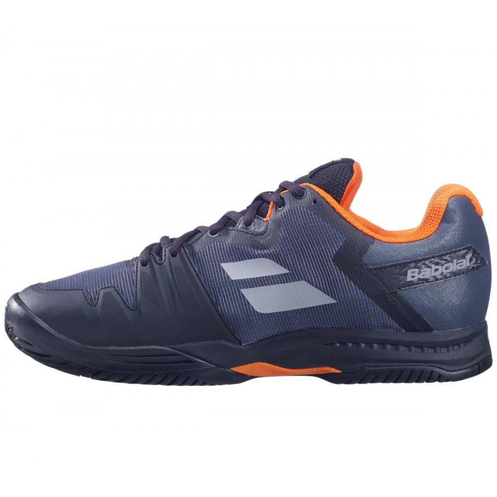 30S22529-2037 Babolat Men's SFX3 All Court Tennis Shoes (Black/Orange) - Left