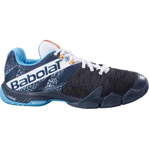 Babolat Men's Movea Padel Shoes (Grey/Scuba Blue)