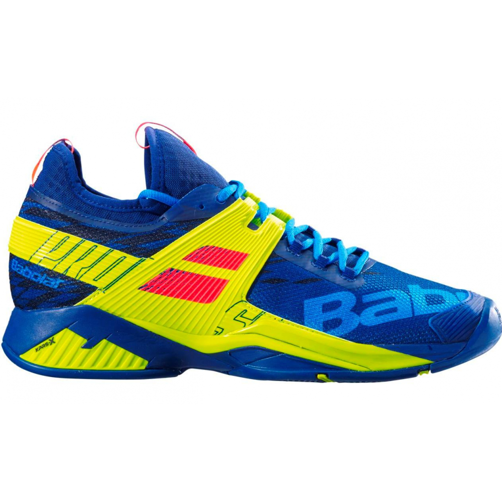 Babolat Men's 2020 Propulse Rage Tennis Shoes Blue/Optic Yellow size 8 NIB 