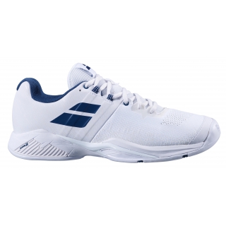 Babolat Men's Propulse Blast All Court Tennis Shoes (White/Estate Blue)