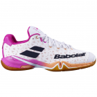 Babolat Women’s Shadow Tour Indoor Tennis Shoes (White/Pink) -