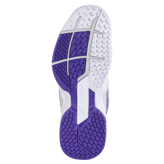 31F21477-1046 Babolat Women's Propulse Fury All Court Tennis Shoes (White/Purple)