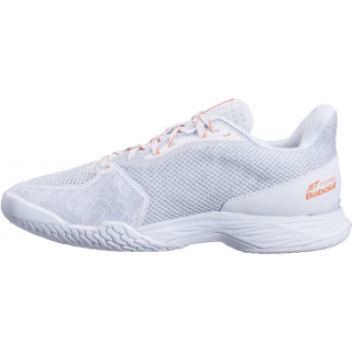 31S22651-1063 Babolat Women's Jet Tere All Court Tennis Shoes (White/Living Coral)
