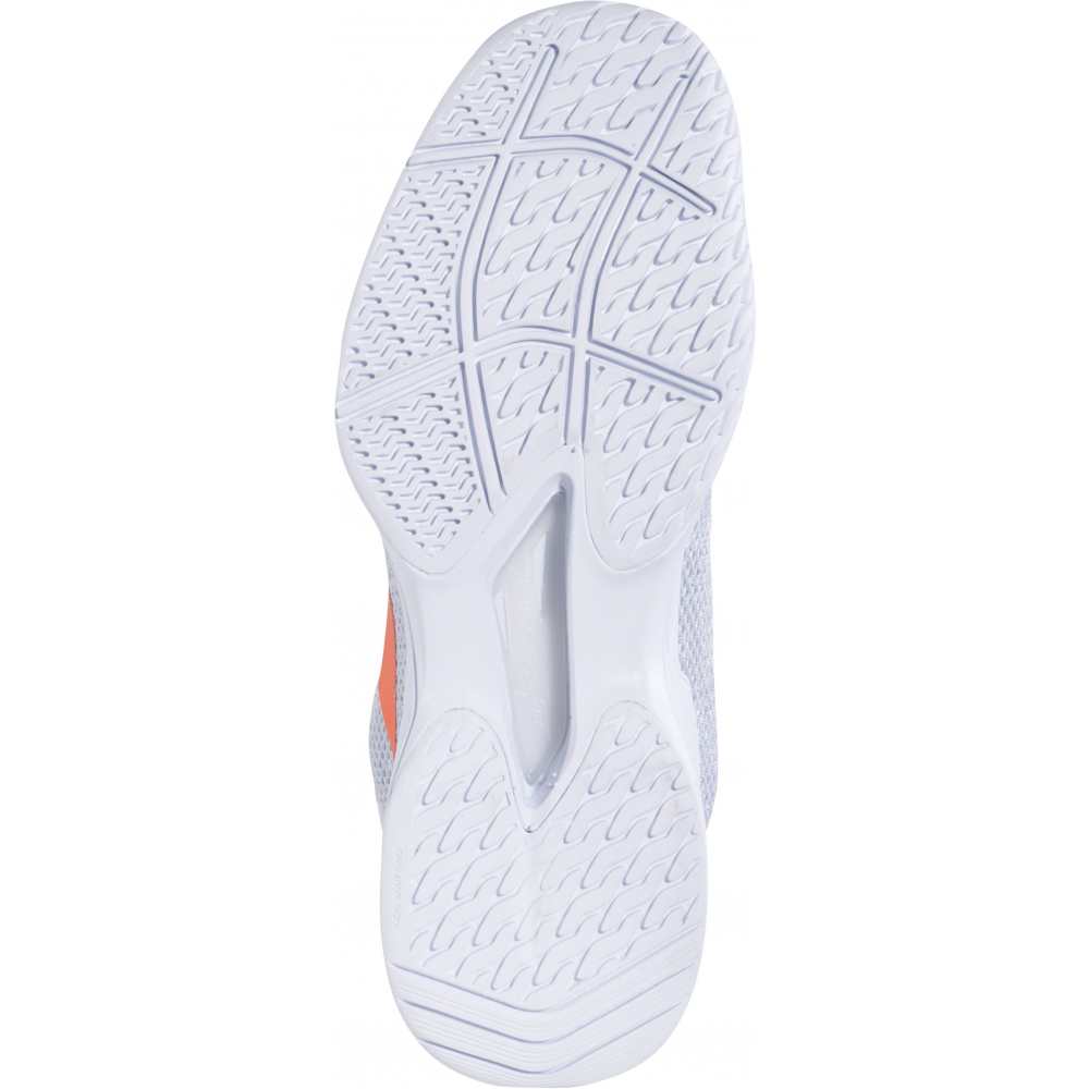31S22651-1063 Babolat Women's Jet Tere All Court Tennis Shoes (White/Living Coral)