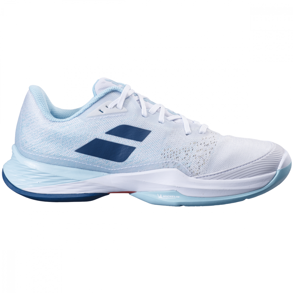 31S23630-1055 Babolat Women's Jet Mach 3 All Court Tennis Shoes (White/Angle Blue)