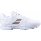Babolat Women’s SFX3 All Court Wimbledon Tennis Shoes (White/Gold) -