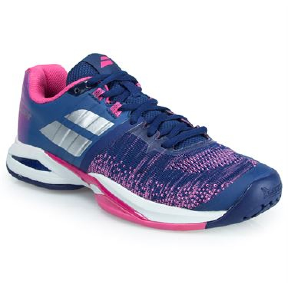 Babolat Women's Propulse Blast All Court Tennis Shoes (Blue/Pink)