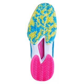 Babolat Women's Jet Mach II Clay Court Tennis Shoe (Capri Breeze/Pink)