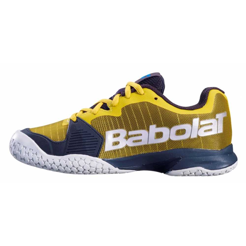 Babolat Junior Jet All Court Tennis Shoe (Dark Yellow/Black)