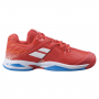 33F21478-5050 Babolat Juniors' Propulse All Court Tennis Shoes (Cherry Tomato/White)