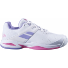 Babolat Junior Propulse All Court Tennis Shoe (White/Lavender) -