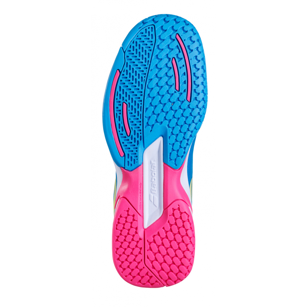 Babolat Junior Jet All Court Kids' Tennis Shoes (Capri Breeze/Pink)