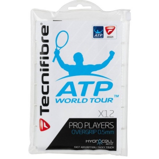 Tecnifibre Pro Players Overgrip 12 Pack (White)
