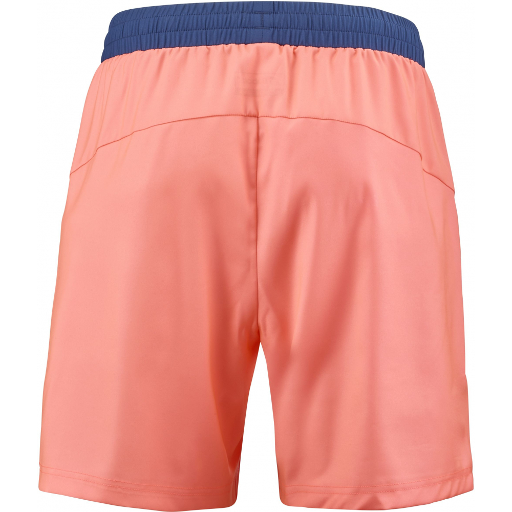 3MTD061-5053 Babolat Men's Play Tennis Shorts (Fluo Strike/Estate Blue)