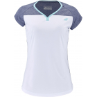 Babolat Women’s Play Cap Sleeve Tennis Training Top (White/Blue Heather) -