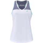 Babolat Women’s Play Tennis Tank Top (White/Blue Heather) -