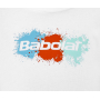 4GS23444-1000 Babolat Girl's Exercise Cotton Tennis Tee (White)