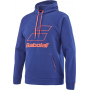 4MTD041-4000 Babolat Men’s Exercise Hooded Tennis Training Sweatshirt (Dark Blue/Orange)
