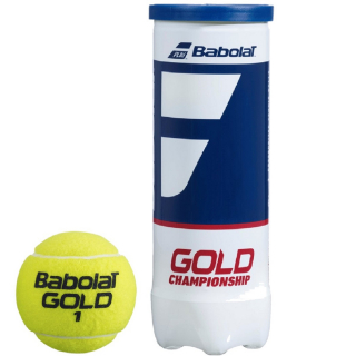 501084-CAN Babolat Gold Championship Tennis Balls - Can (3 Balls)