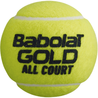 501091-CASE Babolat Gold All Court Tennis Balls - Case (72 Balls) -  One Ball