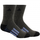Adidas Men’s Cushioned X II Mid Crew Socks (2-Pair), Black - Graphite Marl/Black/Real Blue/Onix -