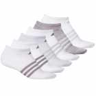 Adidas Women’s Superlite No Show Socks (6-Pair), Purple Tint - White Space Dye/Legacy Purple White -