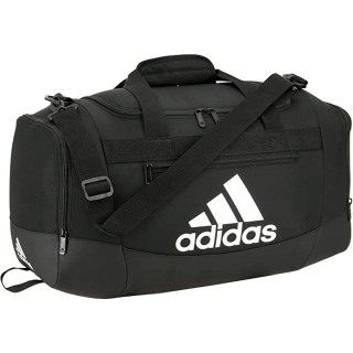 5151679 Adidas Defender IV Small Duffel Bag (Black/White)