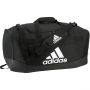 5151683 Adidas Defender IV Medium Duffel Bag (Black/White)