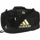 Adidas Defender IV Small Duffel Bag (Black/Gold Metallic) -