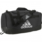 Adidas Defender IV Medium Duffel Bag (Black/Silver Metallic) -