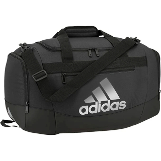 5151742 Adidas Defender IV Small Duffel Bag (Black/Silver Metallic)