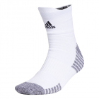 Adidas Men’s 5 Star Cushioned High Quarter Tennis Socks (White/Black) -