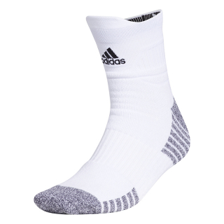 5152582C Adidas Men's 5 Star Cushioned High Quarter Tennis Socks (White/Black)