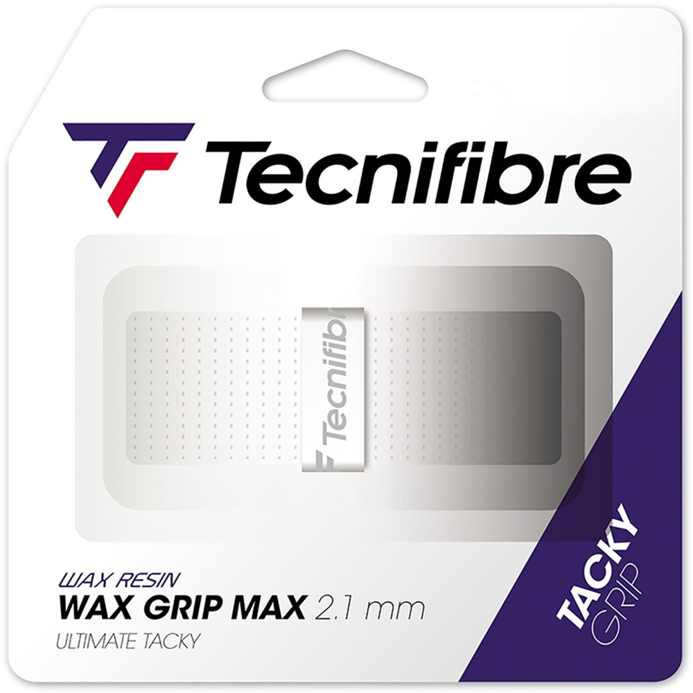 51ATPWAMWH Tecnifibre Wax Grip Max Replacement Grip (White)